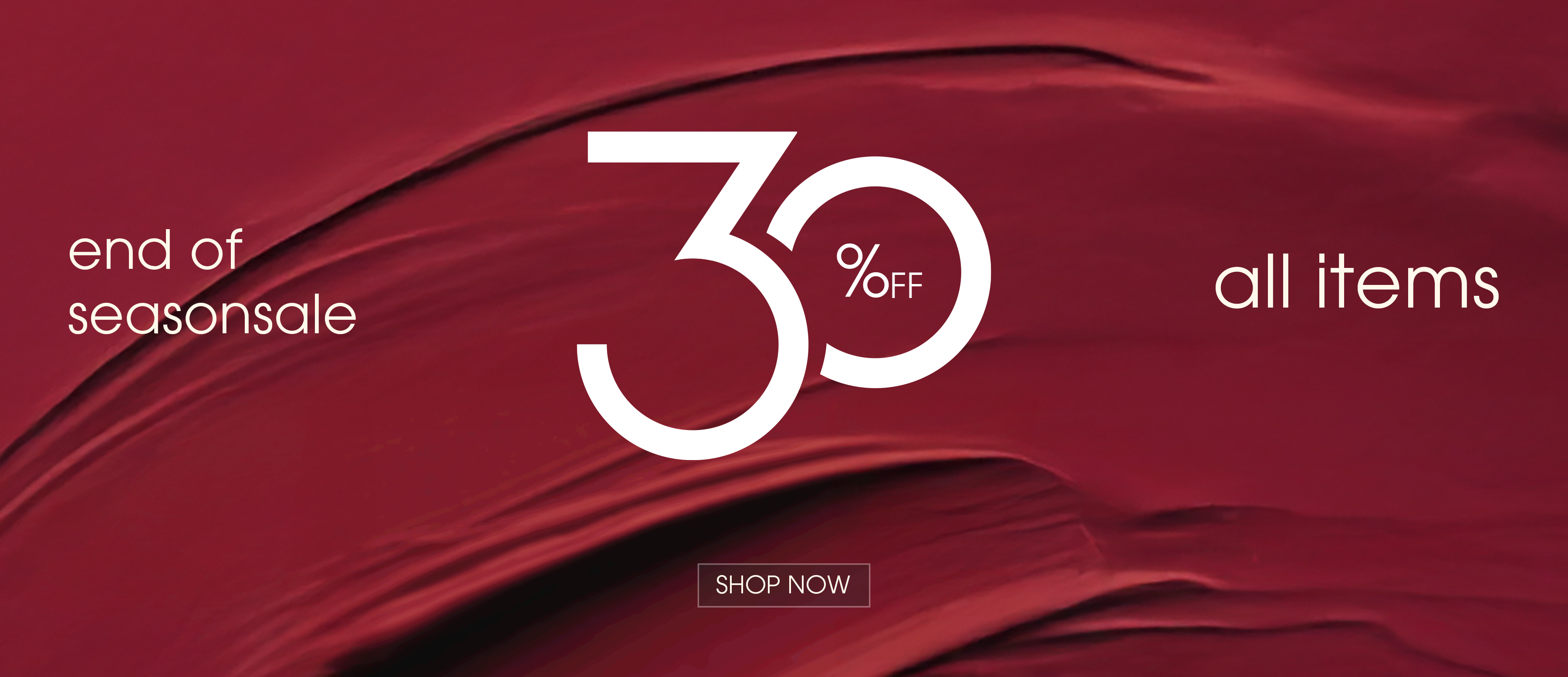 BANNER END OF SEASON SALE